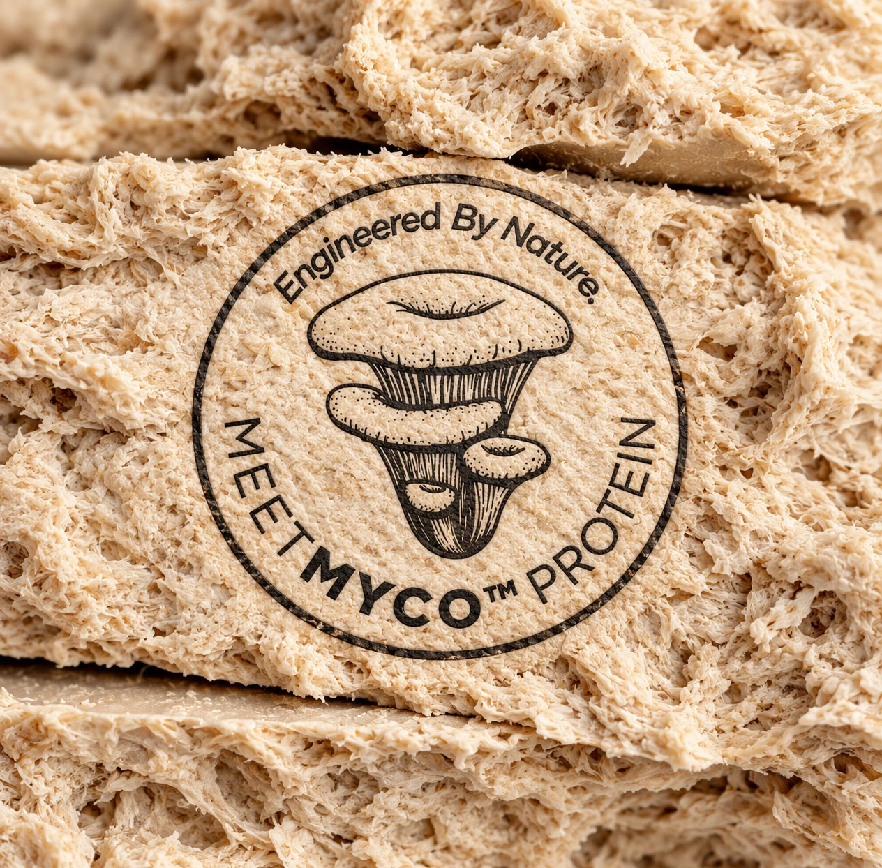 Meet Myco mycoprotein brand artwork.